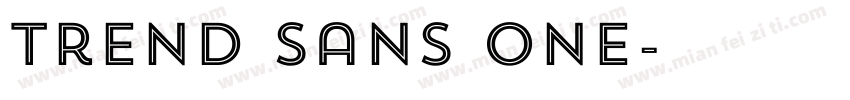 Trend Sans One字体转换